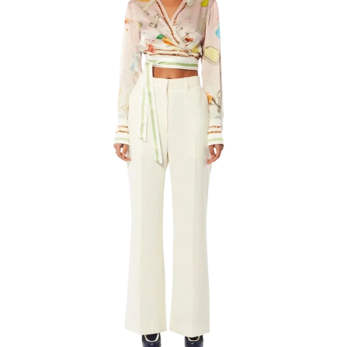 Blusa com corte cruzado Ne Pas Deranger