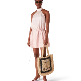 Bolsa de ráfia natural