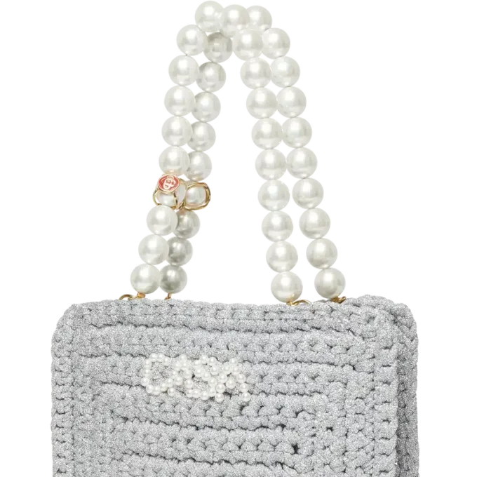 Bolsa Mini Crochet Pearl