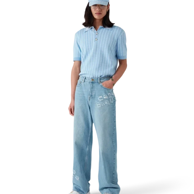 Boné com emblema Laurel Stripe