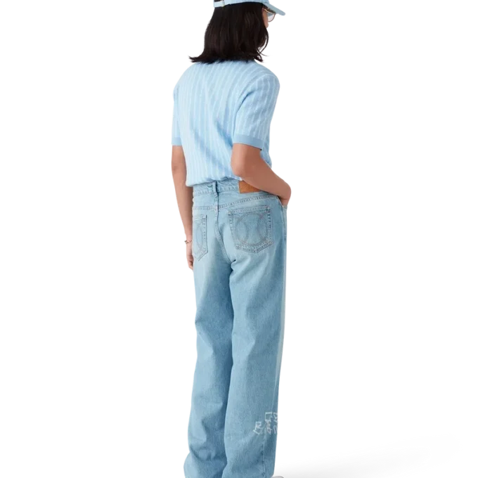 Boné com emblema Laurel Stripe