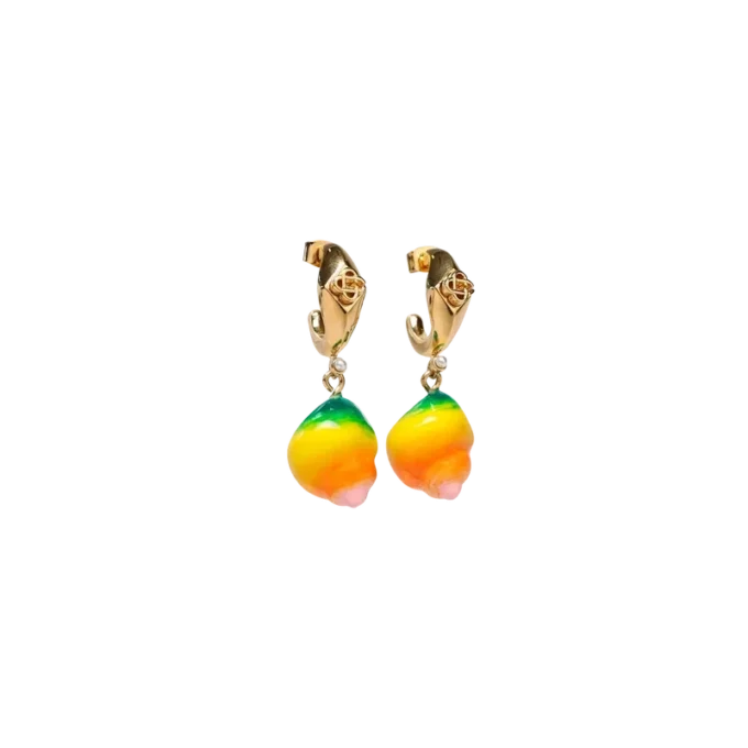 Brincos de concha pendentes Brincos de concha pendentes