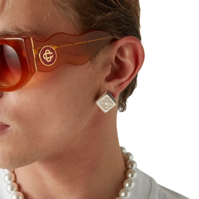 Brincos de logótipo Monogram