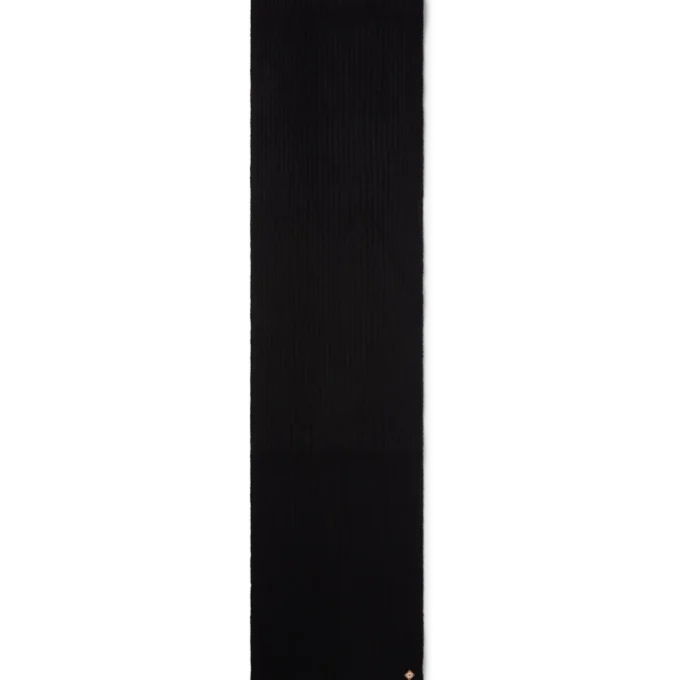 Cachecol de lã com canelado Cachecol de lã com canelado