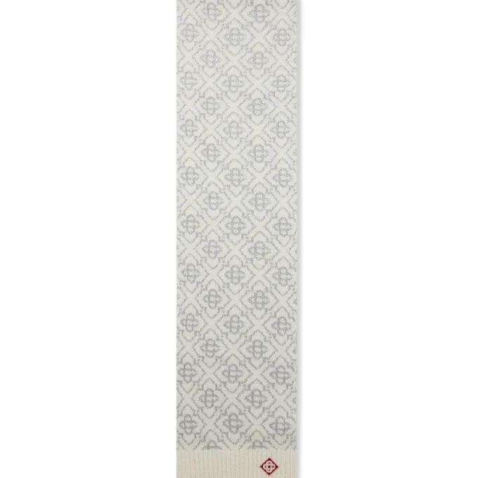 Cachecol de Mohair com Monograma de Esqui Cachecol de Mohair com Monograma de Esqui