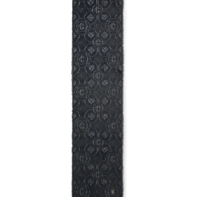 Cachecol Fofo de Mohair com Monograma