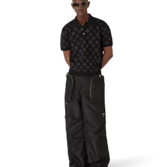 Calças Cargo em Jacquard de Nylon