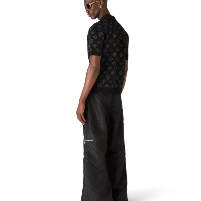 Calças Cargo em Jacquard de Nylon