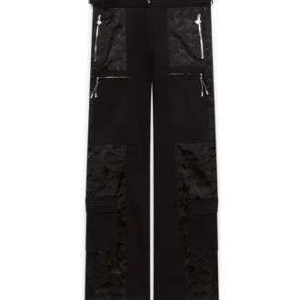Calças Cargo em Nylon com Padrão Camuflado de Montanha