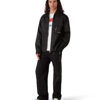 Calças Cargo em Nylon com Padrão Camuflado de Montanha