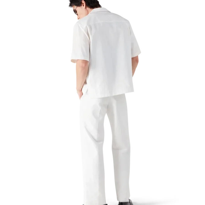 Calças Chino Brancas com Monograma