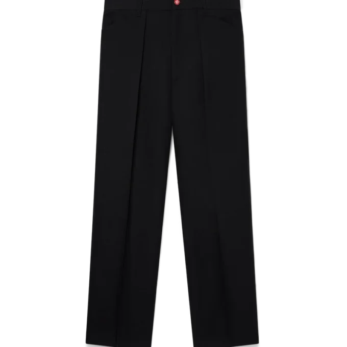 Calças Chino com pregas