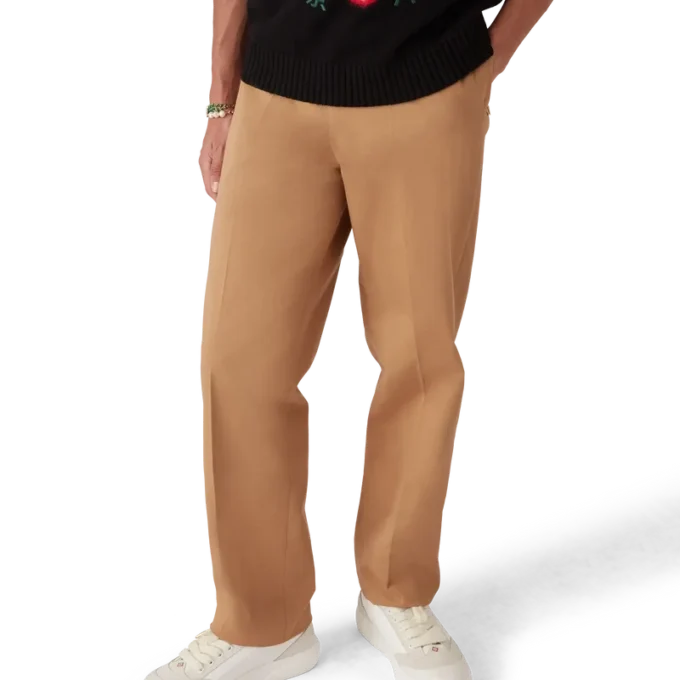 Calças chino de algodão