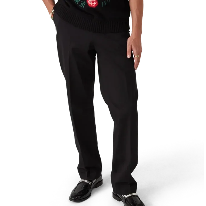 Calças chino de algodão