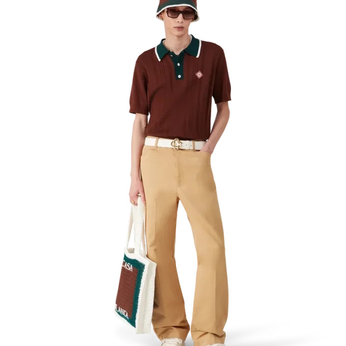 Calças de Algodão Chino