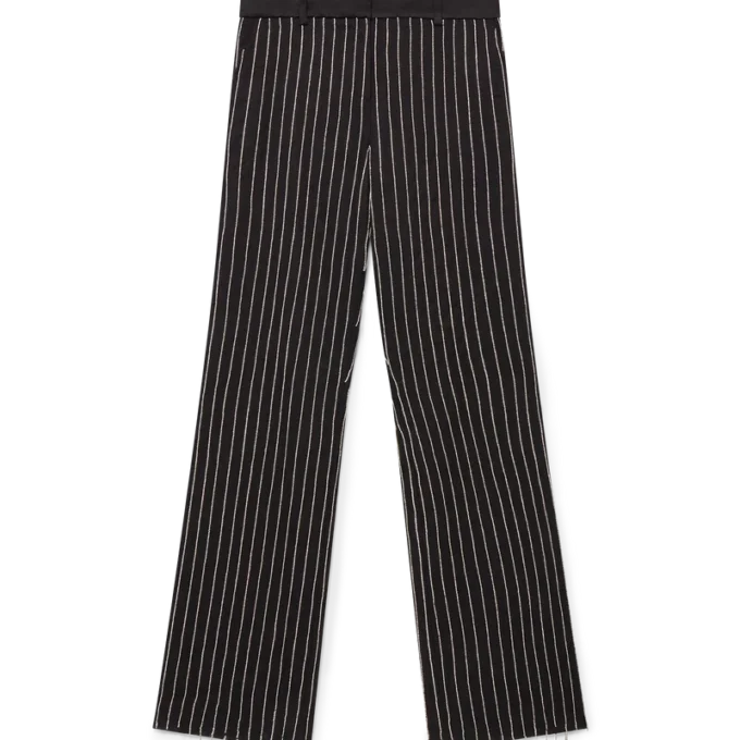 Calças de corte personalizado com cristais