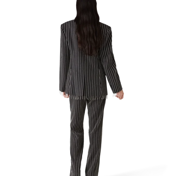 Calças de corte personalizado com cristais