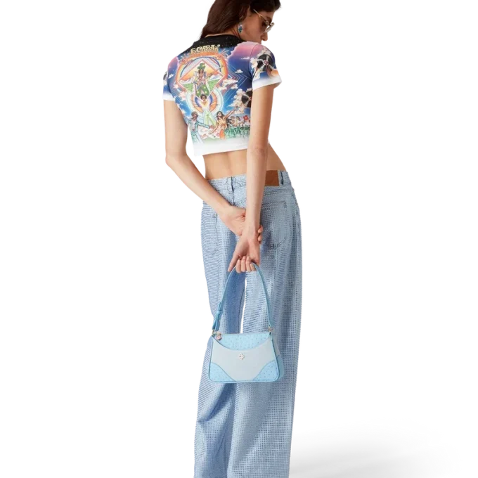 Calças de ganga com cristais