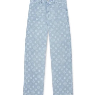 Calças de ganga Monogram de corte descontraído