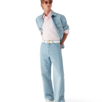 Calças de ganga Monogram de corte descontraído