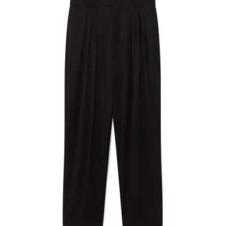 Calças de Lã com Cinco Pregas