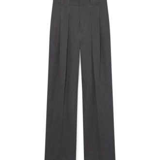 Calças de lã com cintos