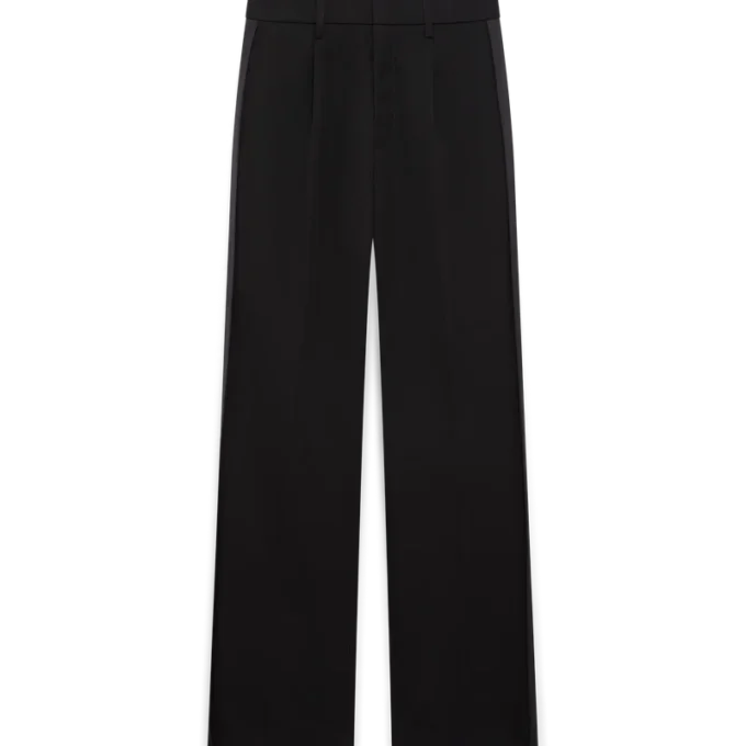 Calças de Lã com Pregas Calças de Lã com Pregas