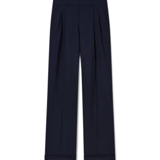 Calças de Lã com Pregas