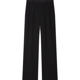 Calças de Lã com Pregas