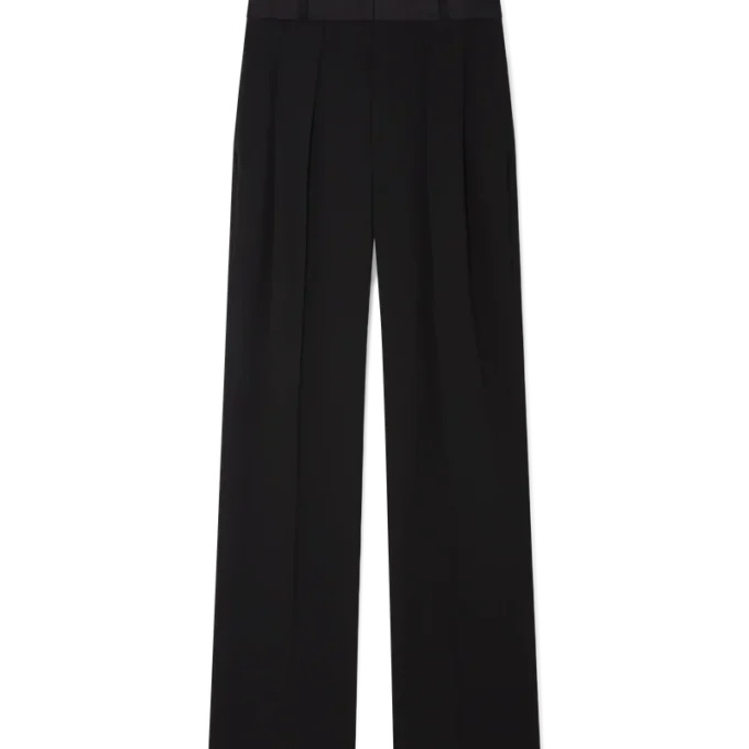 Calças de Lã com Pregas Calças de Lã com Pregas