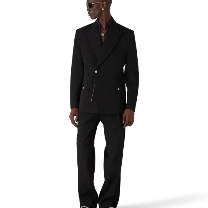 Calças de Lã com Pregas Calças de Lã com Pregas