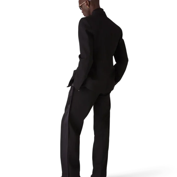 Calças de Lã com Pregas Calças de Lã com Pregas