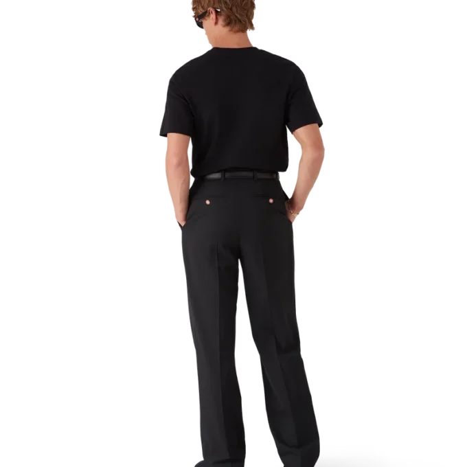 Calças de Lã com Pregas Calças de Lã com Pregas