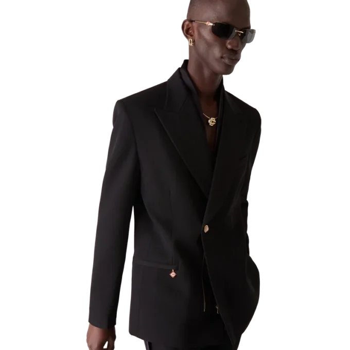 Calças de Lã com Pregas Calças de Lã com Pregas