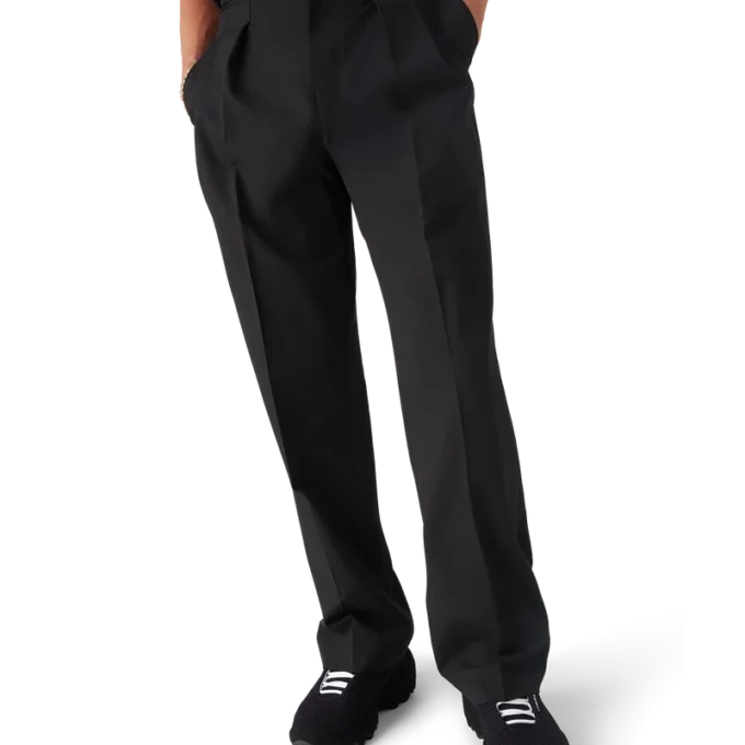 Calças de Lã com Pregas Calças de Lã com Pregas