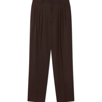 Calças de Lã Plissadas à Medida