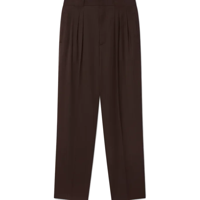 Calças de Lã Plissadas à Medida Calças de Lã Plissadas à Medida