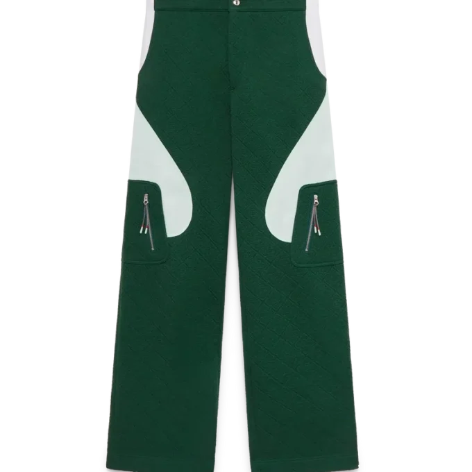 Calças de malha jacquard com monograma