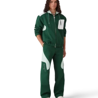 Calças de malha jacquard com monograma