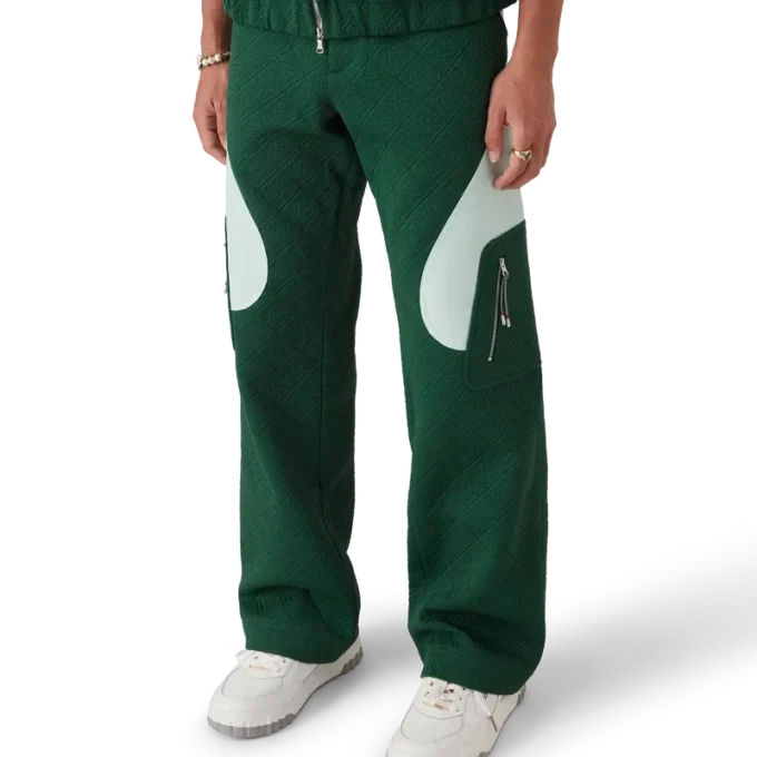 Calças de malha jacquard com monograma