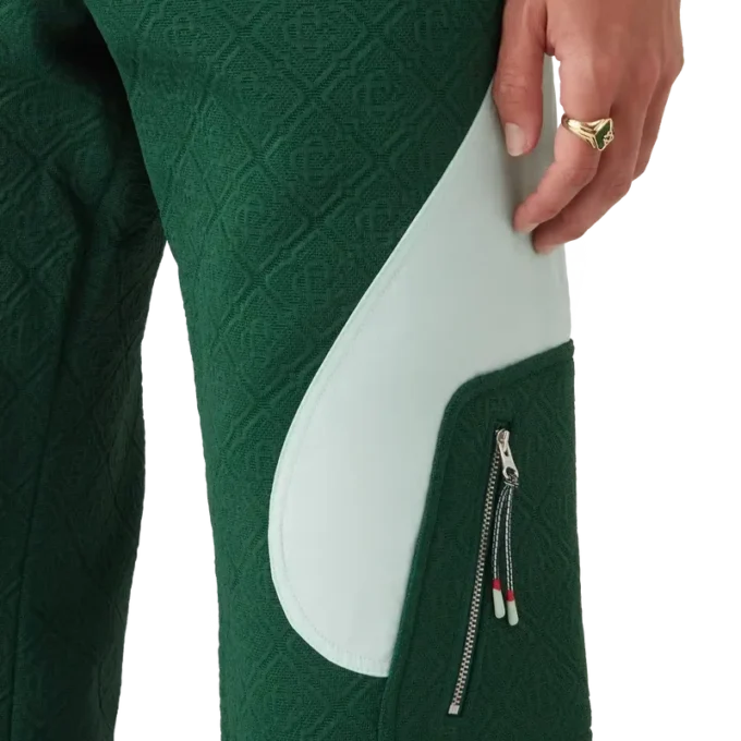 Calças de malha jacquard com monograma