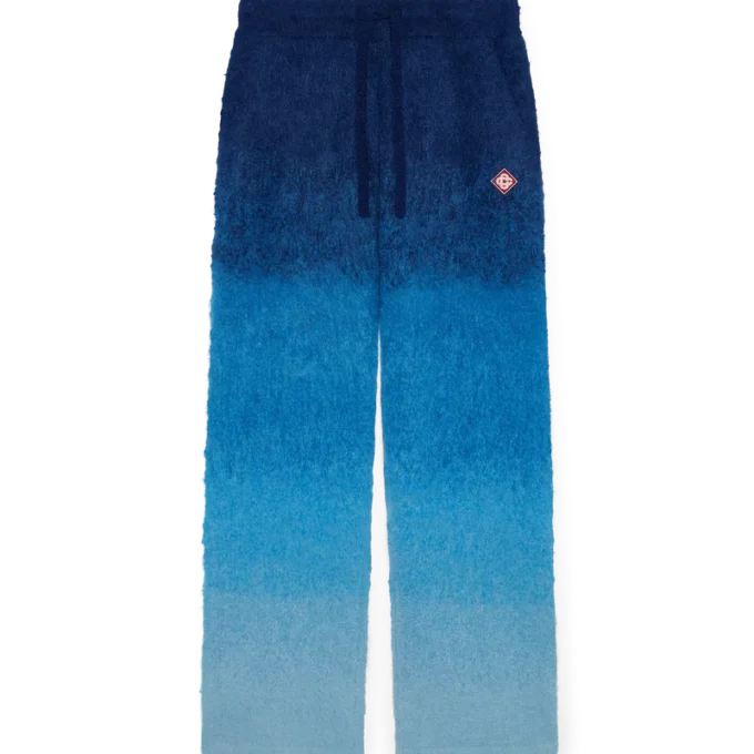 Calças de mohair com degradê Calças de mohair com degradê