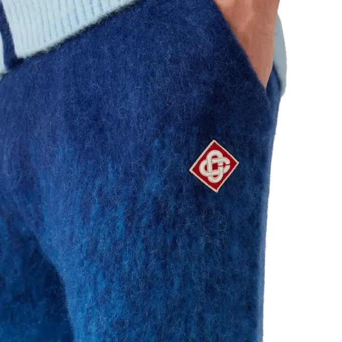 Calças de mohair com degradê Calças de mohair com degradê