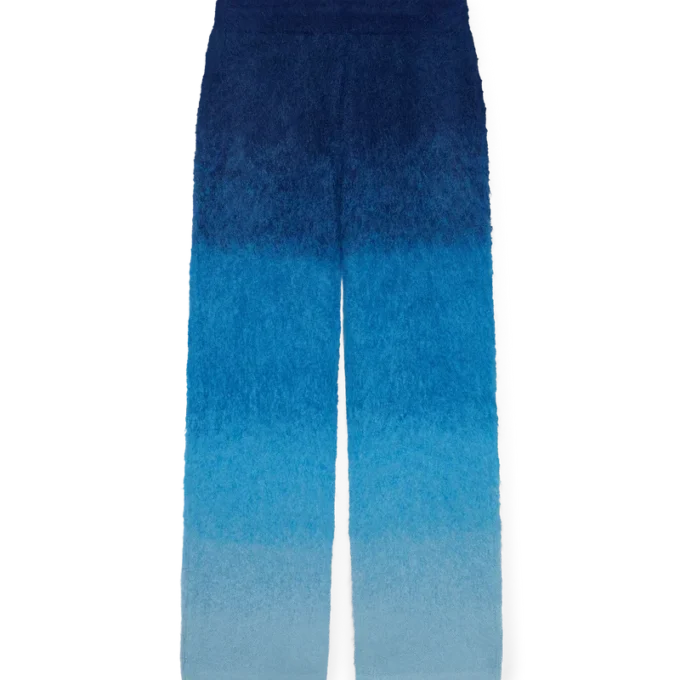 Calças de mohair com degradê Calças de mohair com degradê