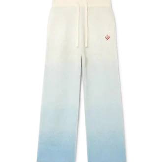 Calças de mohair com gradiente fofo