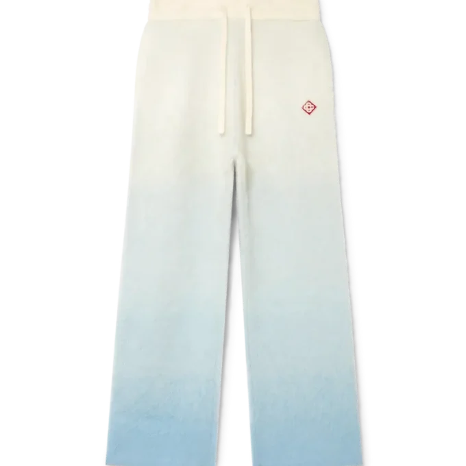 Calças de mohair com gradiente fofo