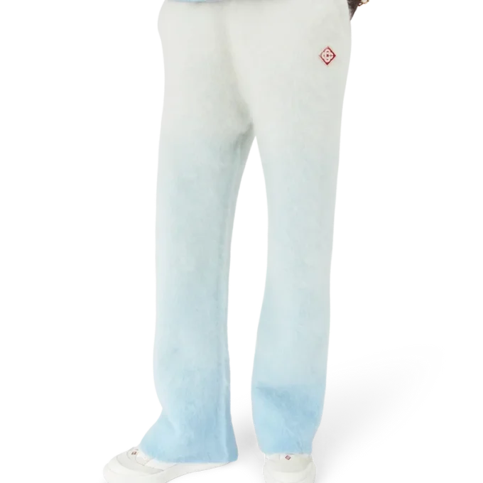 Calças de mohair com gradiente fofo