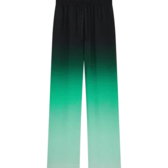 Calças de seda jacquard com padrão Gradient Ping Pong
