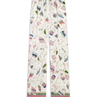 Calças de seda Le Vase Brise