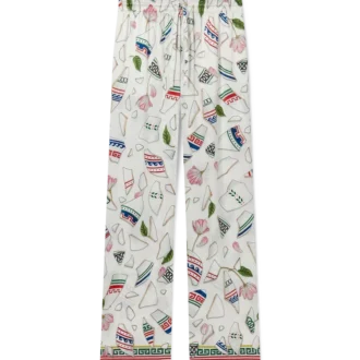 Calças de seda Le Vase Brise